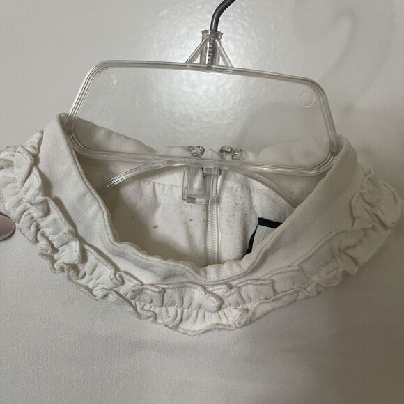 ALEXIS off white ruffle hem tiered sleeve mini dress size XS - Picture 4 of 9